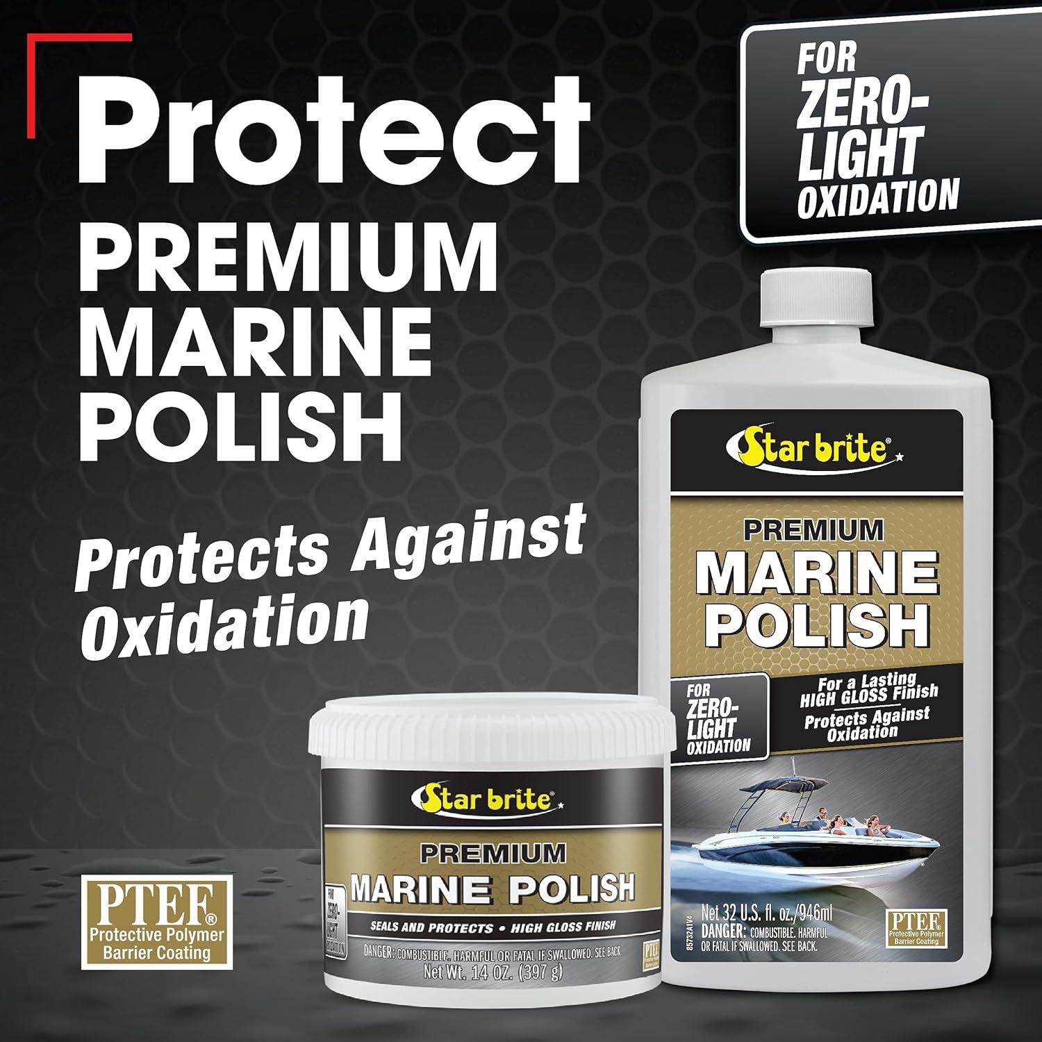 image:imageSTAR BRITE Premium Marine Polish Maximum UV Protection amp High Gloss Finish UV Inhibitors Stop Fading Chalking amp Oxidation While Repelling Water Stains amp Marine Deposits16 Ounce