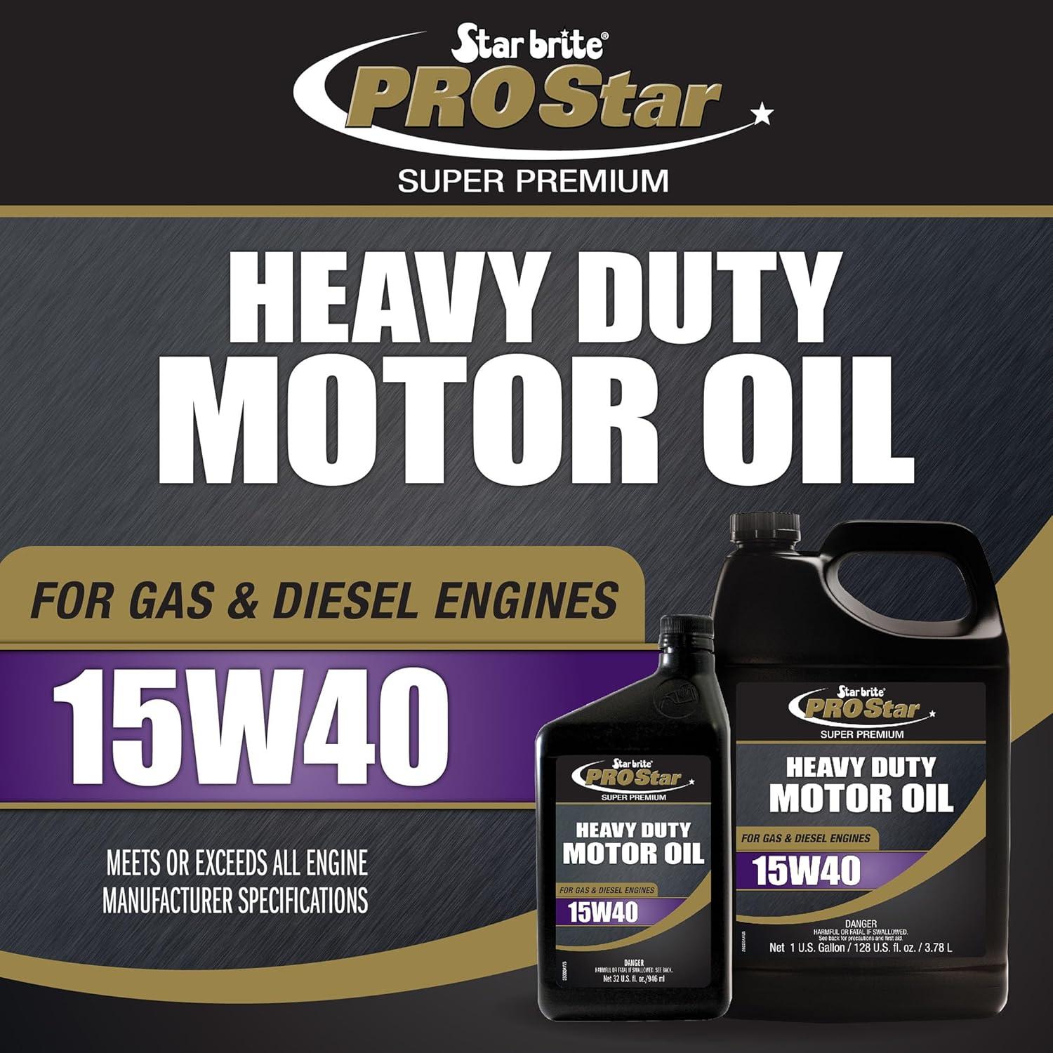 image:imageSTAR BRITE Pro Star Super Premium Motor Oil SAE 15W40 High Performance HeavyDuty Engine Protection Meets API CI CJ4 amp More15W40