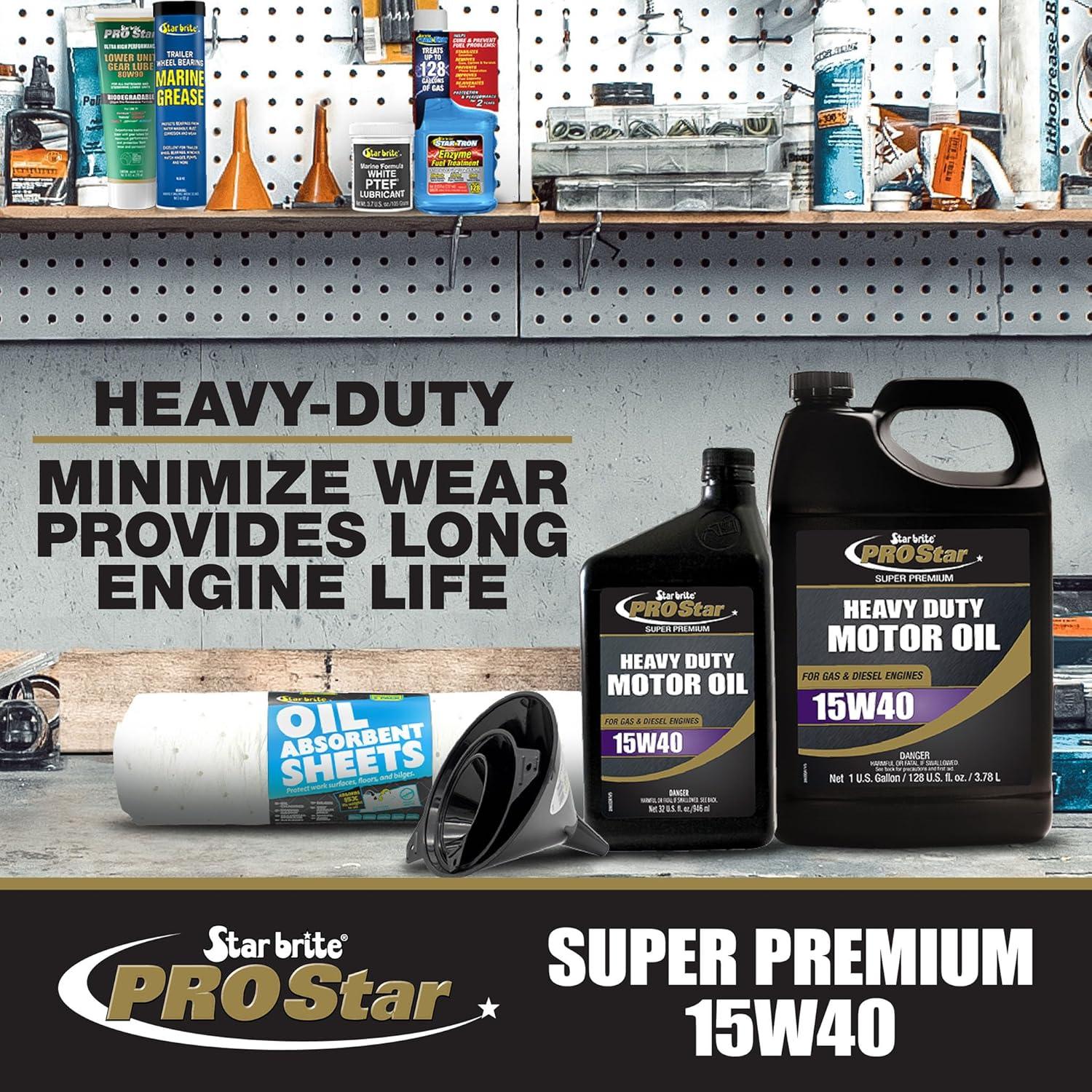image:imageSTAR BRITE Pro Star Super Premium Motor Oil SAE 15W40 High Performance HeavyDuty Engine Protection Meets API CI CJ4 amp More15W40