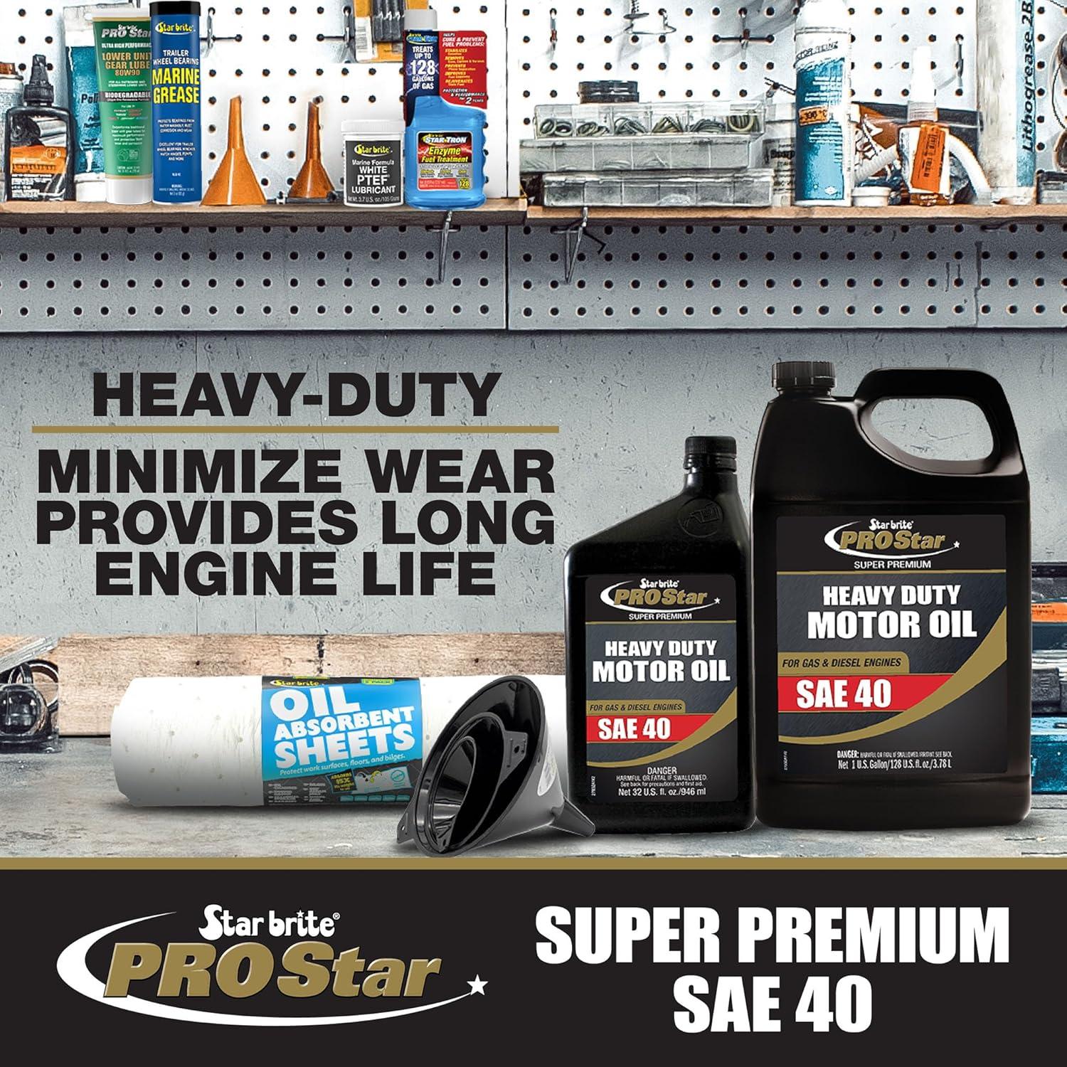 image:imageSTAR BRITE Pro Star Super Premium Motor Oil SAE 15W40 High Performance HeavyDuty Engine Protection Meets API CI CJ4 amp MoreSAE 40