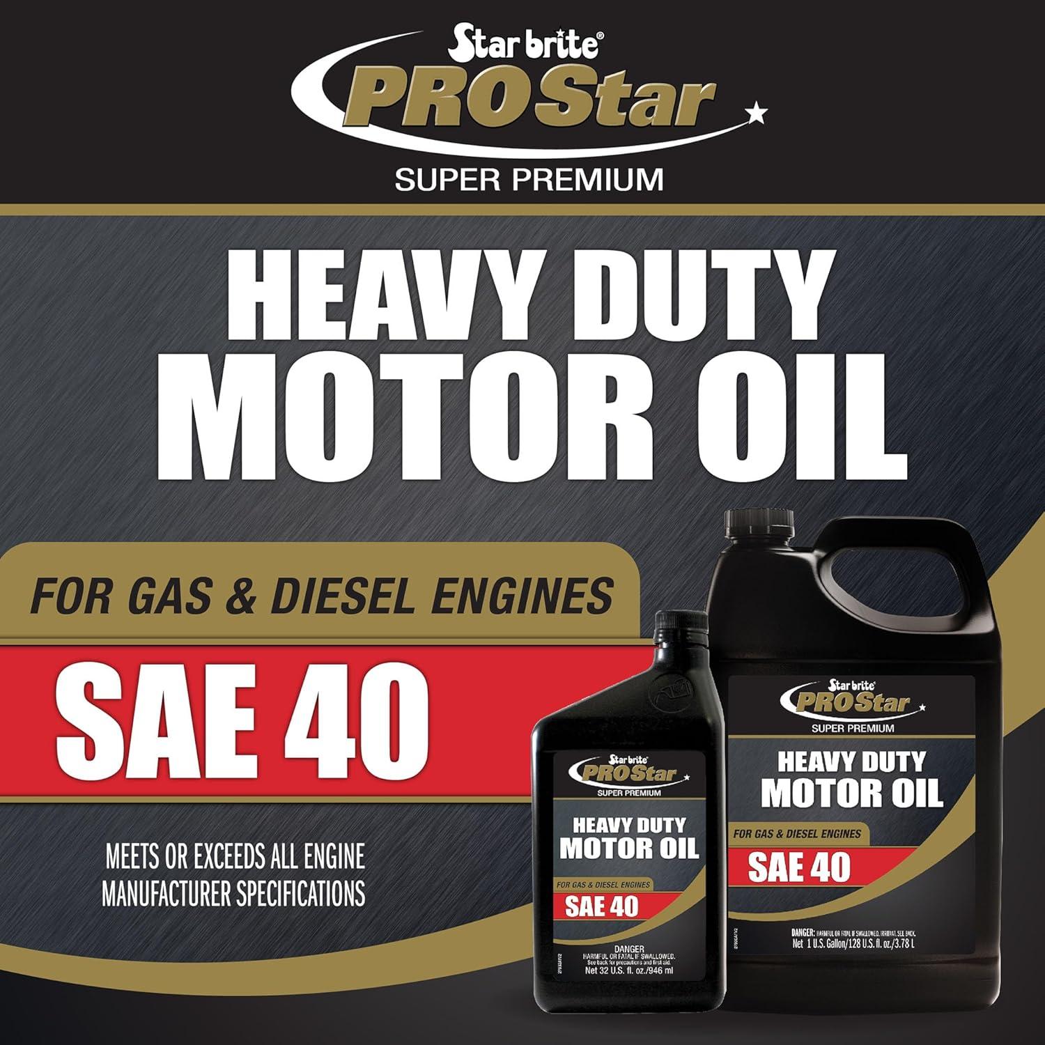 image:imageSTAR BRITE Pro Star Super Premium Motor Oil SAE 15W40 High Performance HeavyDuty Engine Protection Meets API CI CJ4 amp MoreSAE 40