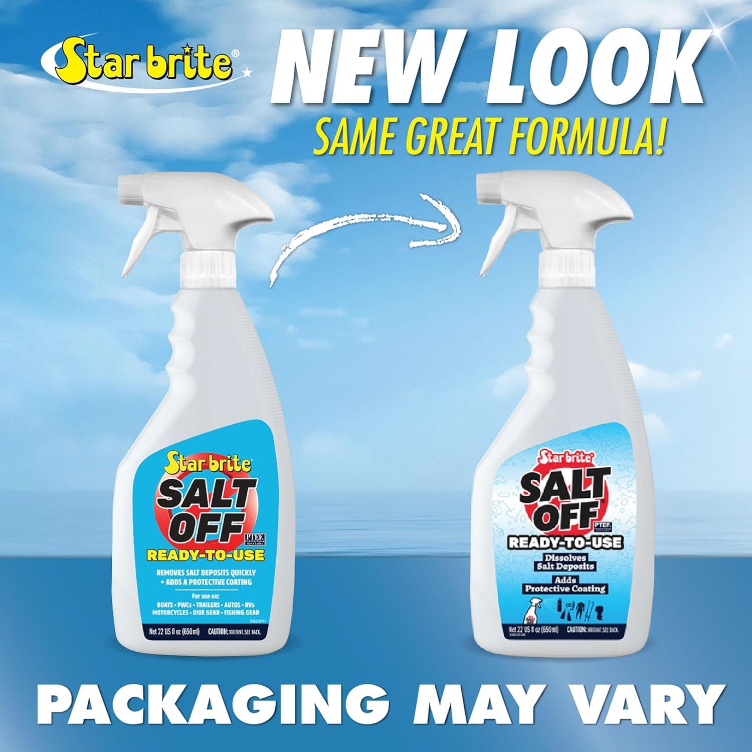 image:imageSTAR BRITE Salt Off Kit Applicator amp 32 OZ Concentrate for Marine Engine Flush amp Salt Removal on Boats Trailers Fishing Gear Dive Equipment and More22 Oz Spray