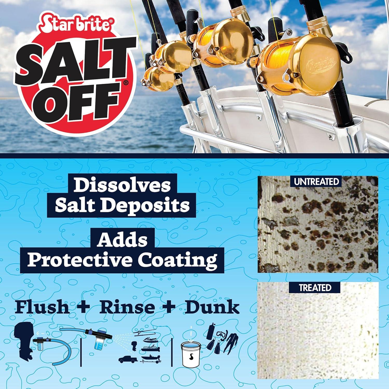 image:imageSTAR BRITE Salt Off Kit Applicator amp 32 OZ Concentrate for Marine Engine Flush amp Salt Removal on Boats Trailers Fishing Gear Dive Equipment and More32 Oz Concentrate