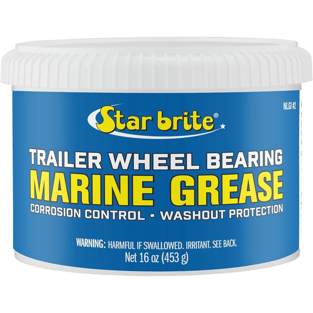 image:imageSTAR BRITE Trailer Wheel Bearing Grease NLG2 Advanced MarineGrade Protection Against Rust Corrosion amp Water Washout16 Oz Tub