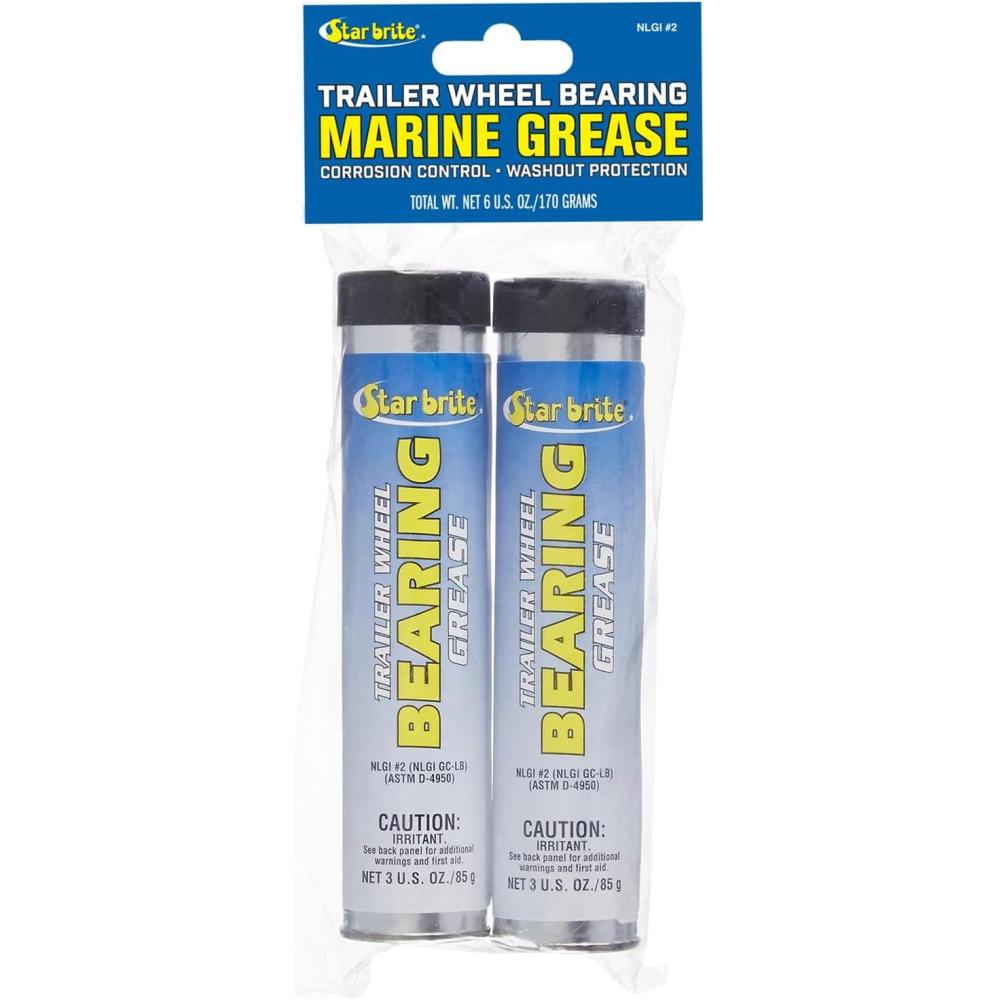 image:imageSTAR BRITE Trailer Wheel Bearing Grease NLG2 Advanced MarineGrade Protection Against Rust Corrosion amp Water Washout3 OZ 2Pack