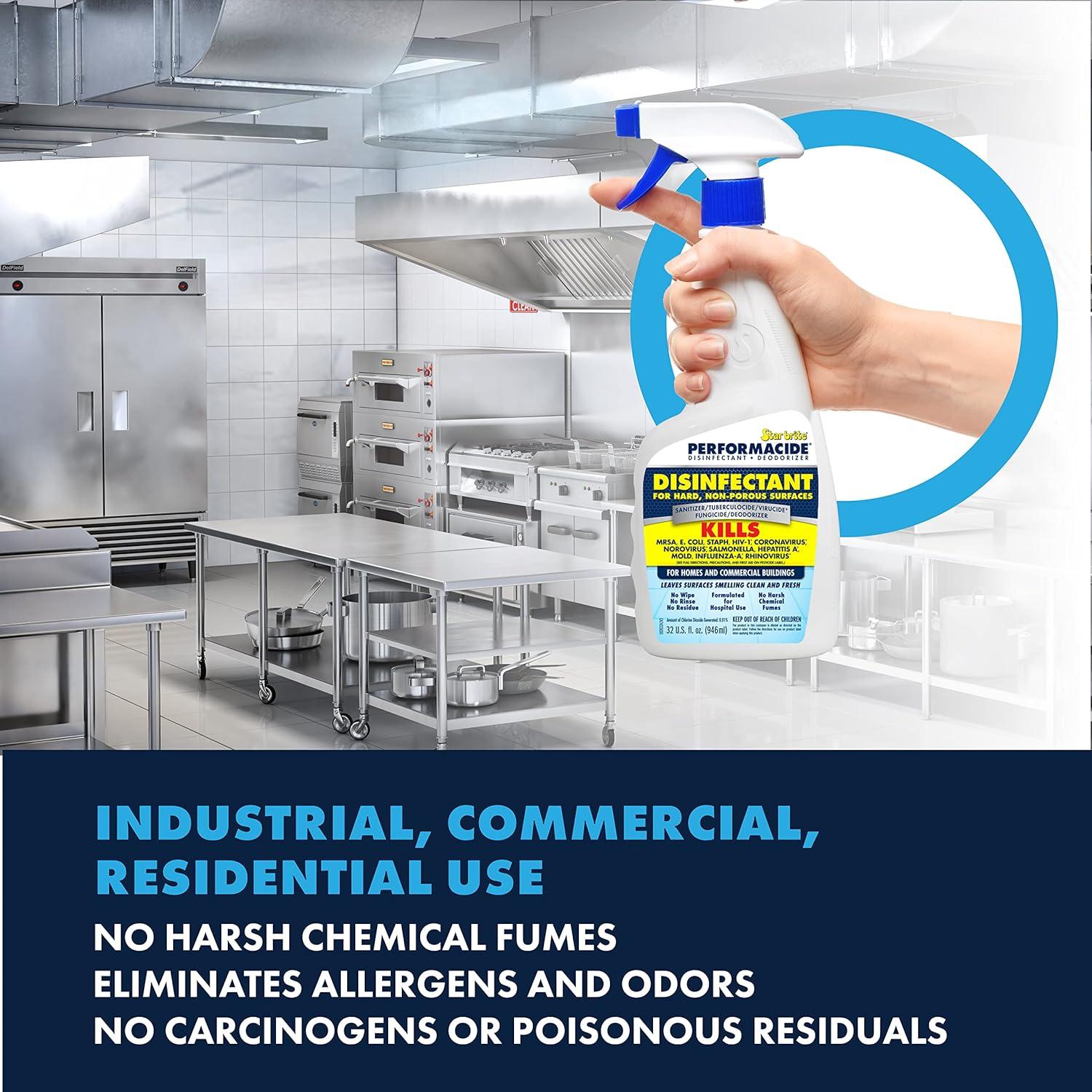 image:imagePerformacide Disinfectant Kills COVID19 Virus in 30 Seconds No Rinse No Wipe No Residue Just Add Water 32 OZ Single Kit 10203232 OZ Starter Kit