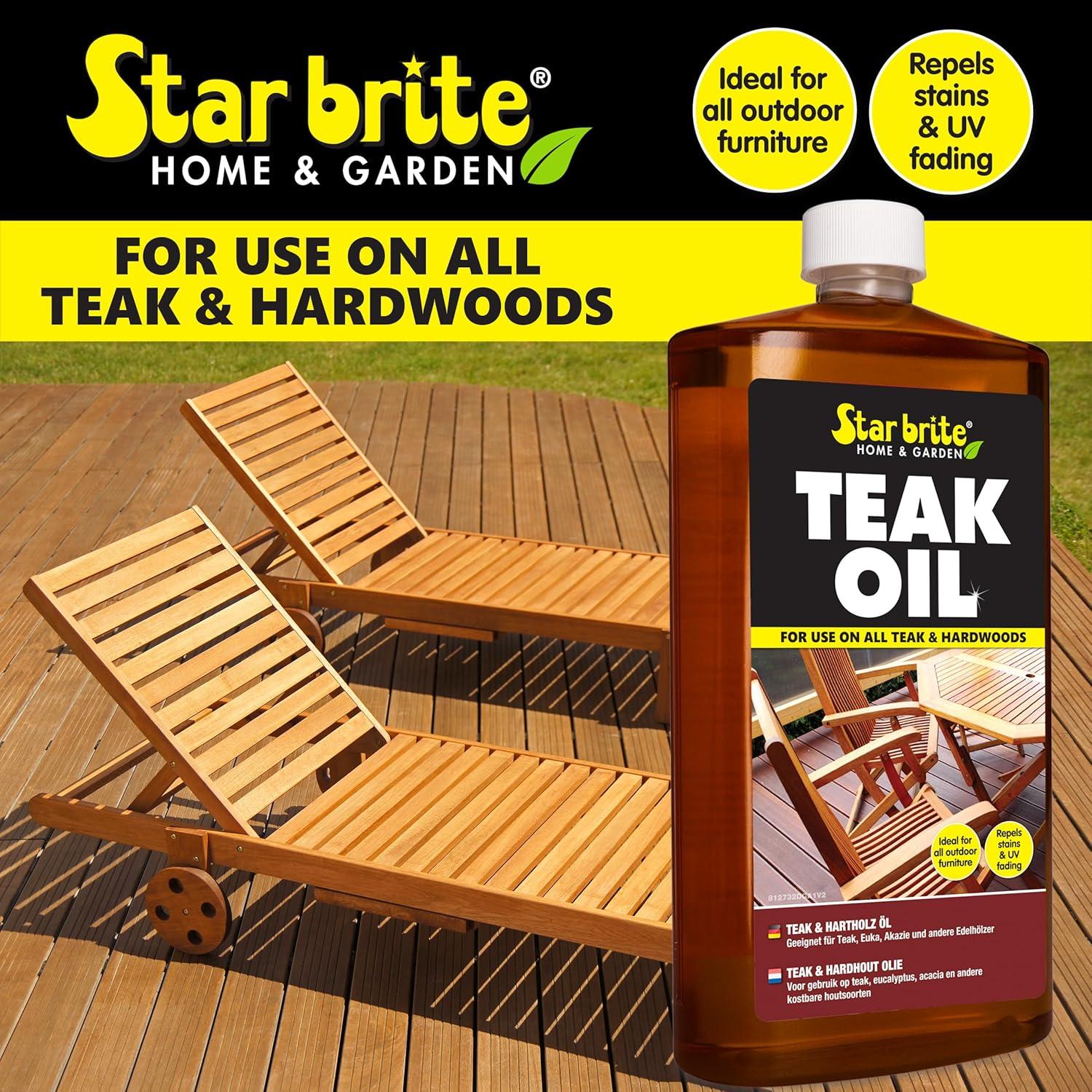 image:imageSTAR BRITE 2 STEP Teak Care Kit Preserve the Natural Beauty of Your Teak With Our Premium Oil amp Cleaner Combo Ideal for All Fine Woods Ensuring Deep Protection amp Vibrant Color32 OZ Complete Kit