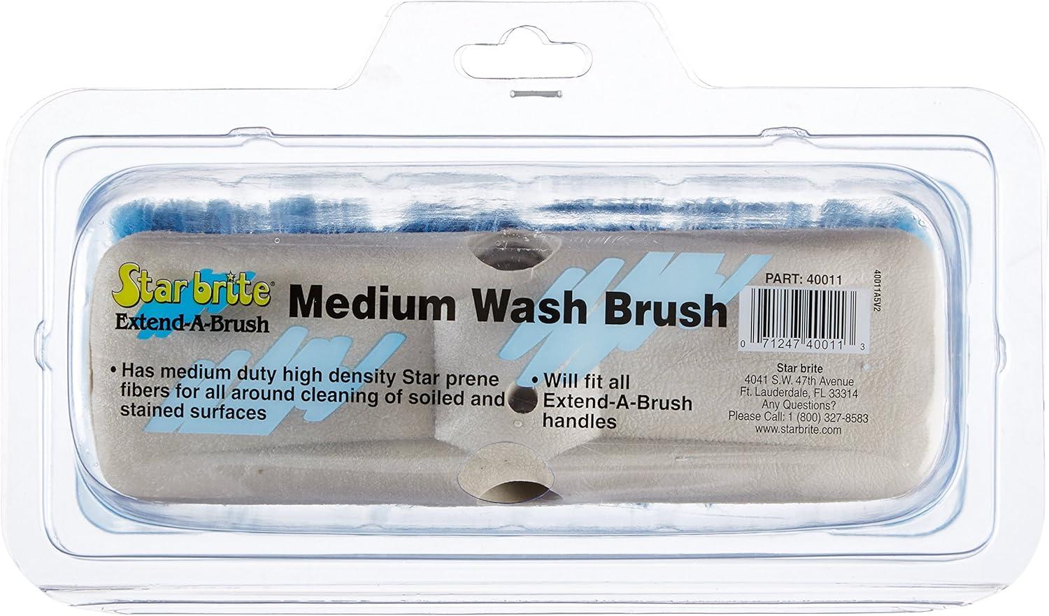 image:imageSTAR BRITE 8 Premium Cleaning Brush Synthetic Wood Block with HighDensity Star Prene Fibers for Smooth amp Painted Surfaces Fits Star brite ExtendABrush Handles Soft Bristle Yellow 040170Blue