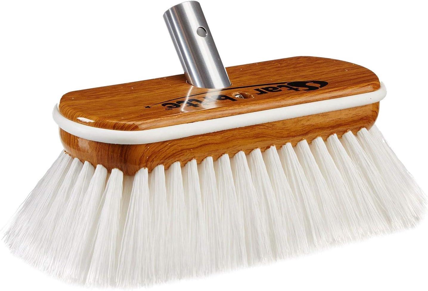 image:imageSTAR BRITE 8 Premium Cleaning Brush Synthetic Wood Block with HighDensity Star Prene Fibers for Smooth amp Painted Surfaces Fits Star brite ExtendABrush Handles Soft Bristle Yellow 040170White