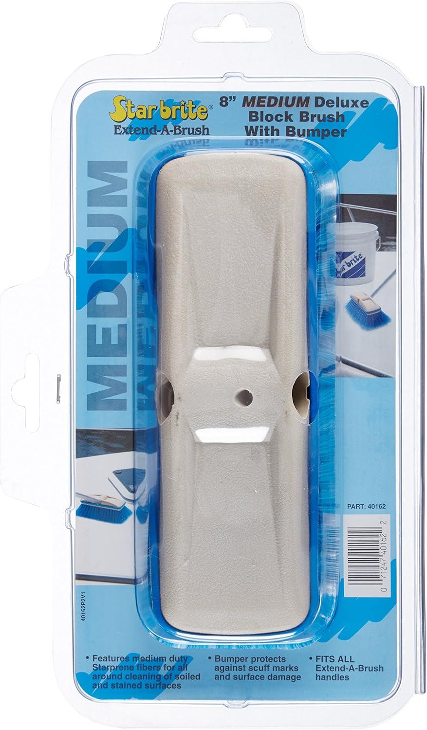 image:imageSTAR BRITE 8 Premium Cleaning Brush Synthetic Wood Block with HighDensity Star Prene Fibers for Smooth amp Painted Surfaces Fits Star brite ExtendABrush Handles Soft Bristle Yellow 040170Blue