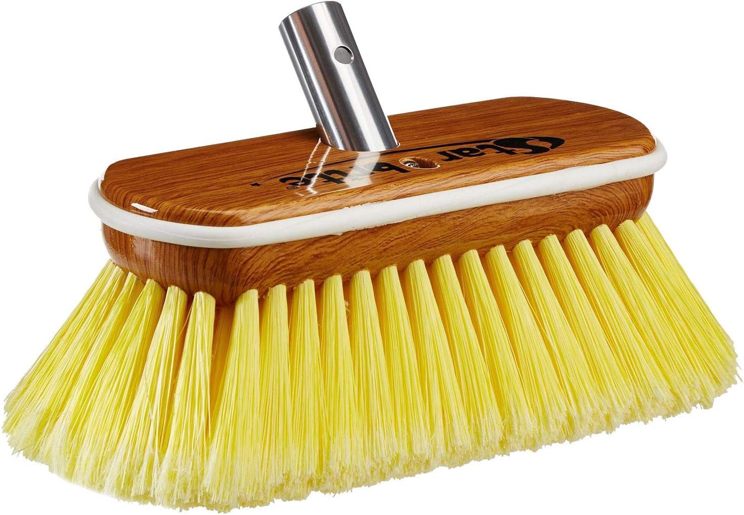 image:imageSTAR BRITE 8 Premium Cleaning Brush Synthetic Wood Block with HighDensity Star Prene Fibers for Smooth amp Painted Surfaces Fits Star brite ExtendABrush Handles Soft Bristle Yellow 040170Yellow