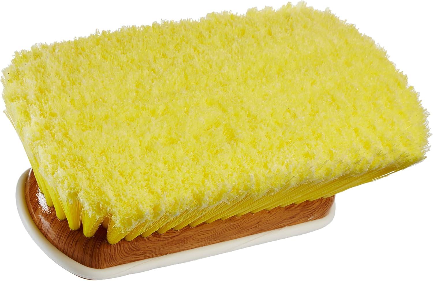 image:imageSTAR BRITE 8 Premium Cleaning Brush Synthetic Wood Block with HighDensity Star Prene Fibers for Smooth amp Painted Surfaces Fits Star brite ExtendABrush Handles Soft Bristle Yellow 040170Yellow