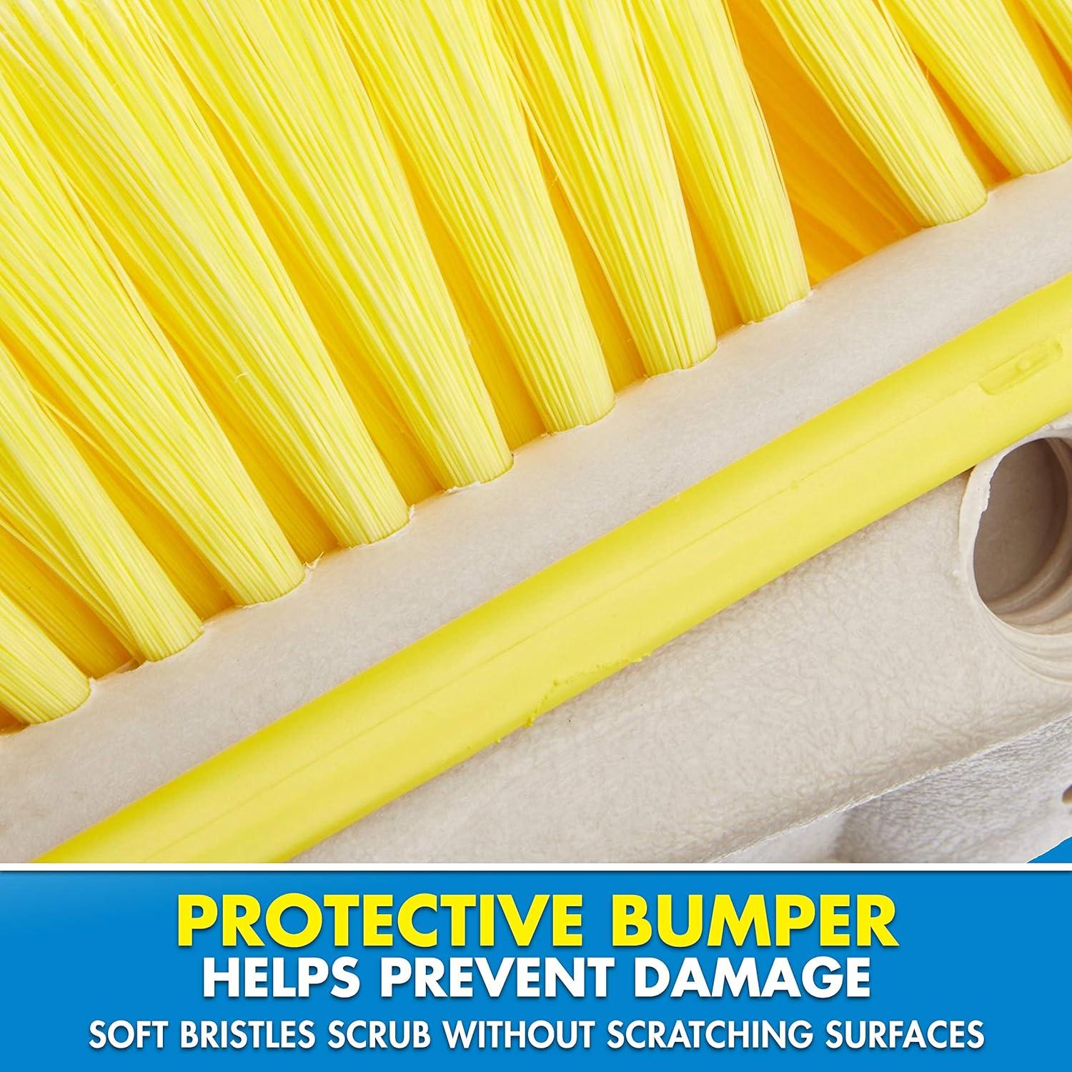 image:imageSTAR BRITE 8 Premium Cleaning Brush Synthetic Wood Block with HighDensity Star Prene Fibers for Smooth amp Painted Surfaces Fits Star brite ExtendABrush Handles Soft Bristle Yellow 040170Yellow