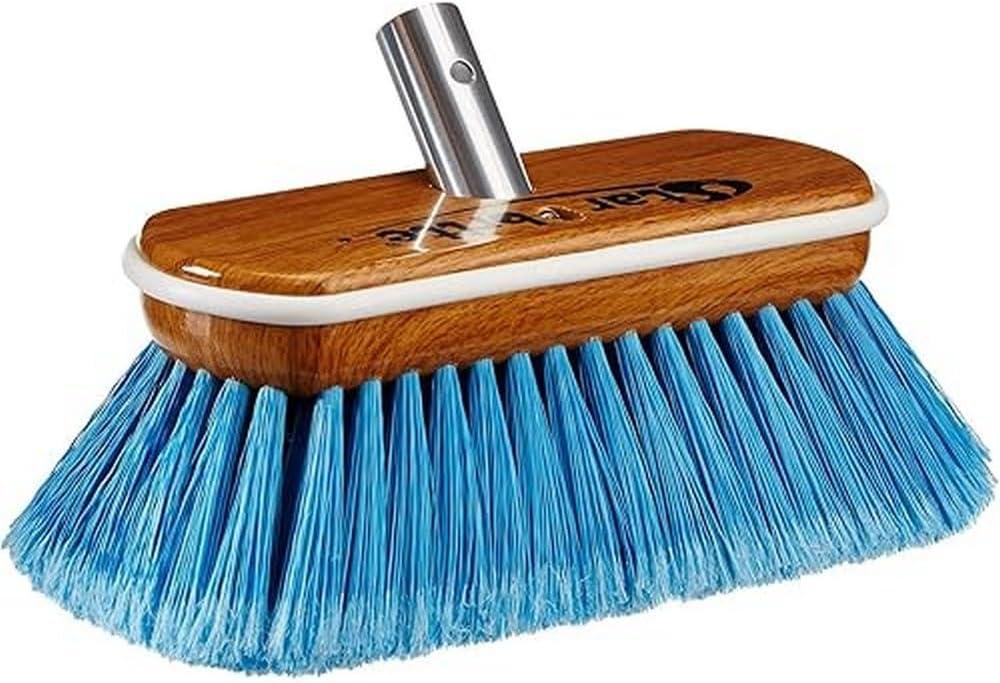 image:imageSTAR BRITE 8 Premium Cleaning Brush Synthetic Wood Block with HighDensity Star Prene Fibers for Smooth amp Painted Surfaces Fits Star brite ExtendABrush Handles Soft Bristle Yellow 040170Blue