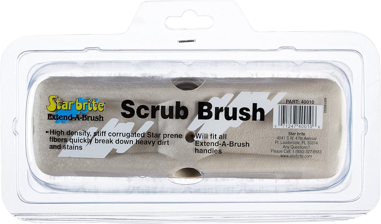image:imageSTAR BRITE 8 Premium Cleaning Brush Synthetic Wood Block with HighDensity Star Prene Fibers for Smooth amp Painted Surfaces Fits Star brite ExtendABrush Handles Soft Bristle Yellow 040170White