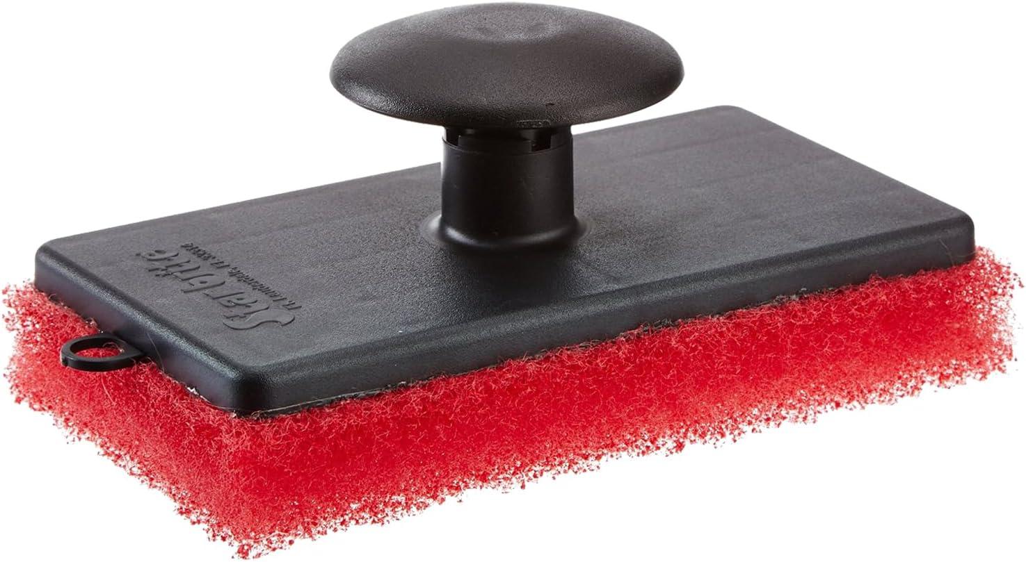 image:imageSTAR BRITE AllPurpose Medium Red Scrubber Pad Available in Medium Fine amp Coarse Textures with Ergonomic Handle for Boats Teak and Outdoor Cleaning 040021POne Size