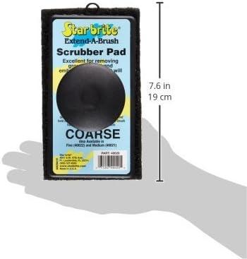 image:imageSTAR BRITE AllPurpose Medium Red Scrubber Pad Available in Medium Fine amp Coarse Textures with Ergonomic Handle for Boats Teak and Outdoor Cleaning 040021POne Size