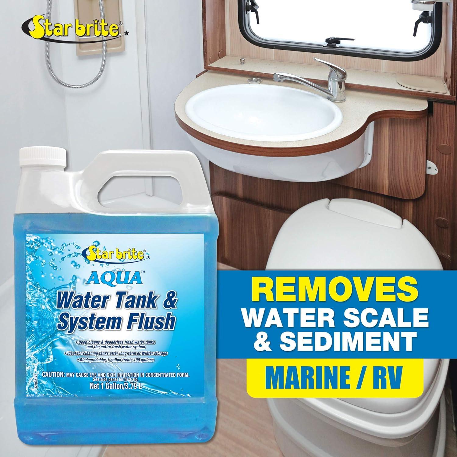 image:imageSTAR BRITE Aqua Water Tank amp System Flush Deep Cleans amp Deodorizes Fresh Water Tanks amp Entire Drinking Water System Ideal for Boats amp RVs Coming Out of Storage 1 GAL 032300