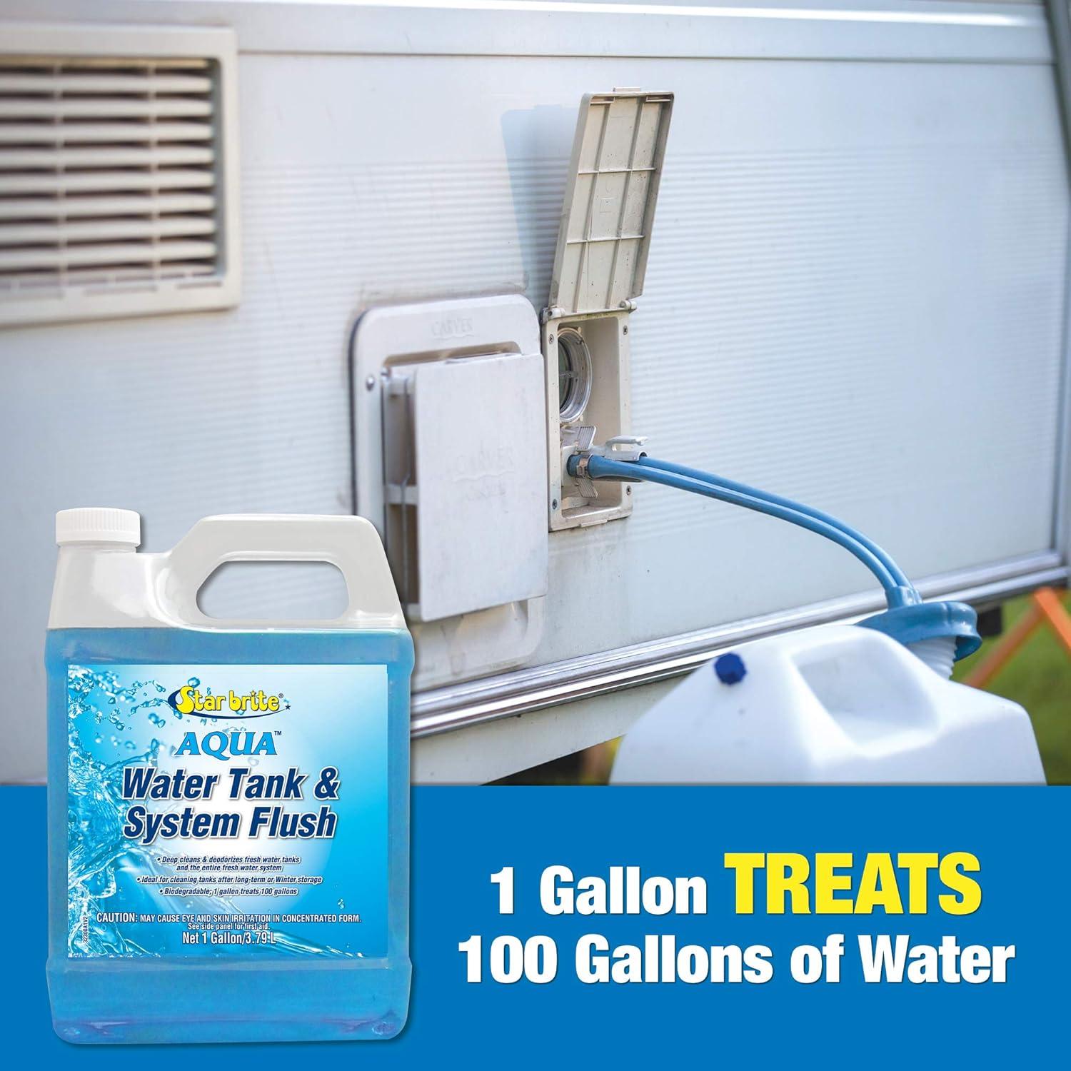 image:imageSTAR BRITE Aqua Water Tank amp System Flush Deep Cleans amp Deodorizes Fresh Water Tanks amp Entire Drinking Water System Ideal for Boats amp RVs Coming Out of Storage 1 GAL 032300