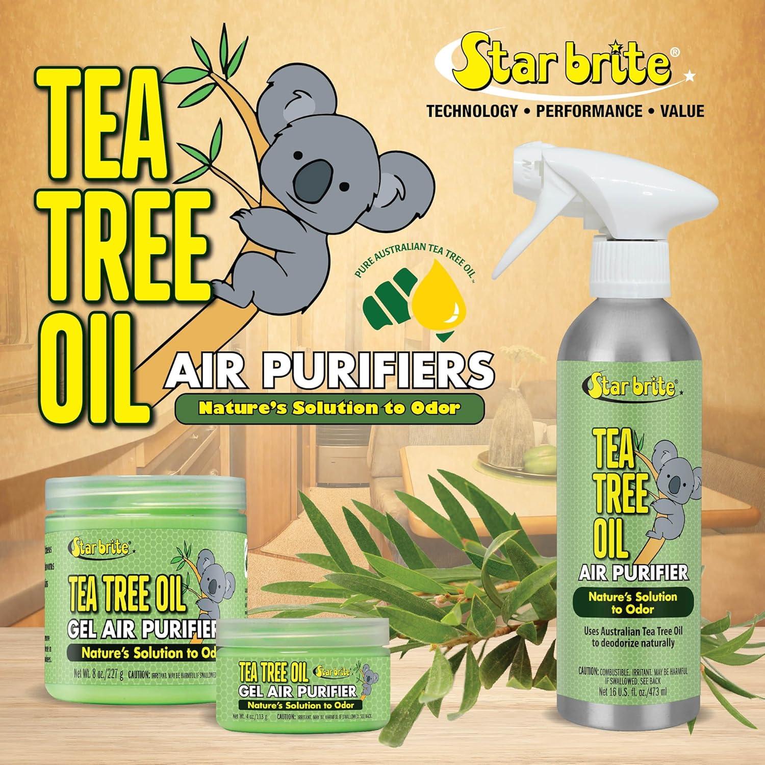 image:imageSTAR BRITE Australian Tea Tree Oil Gel Air Purifier Tub Odor Eliminator for Boats RVs Autos Bathrooms amp Offices96504 4 oz
