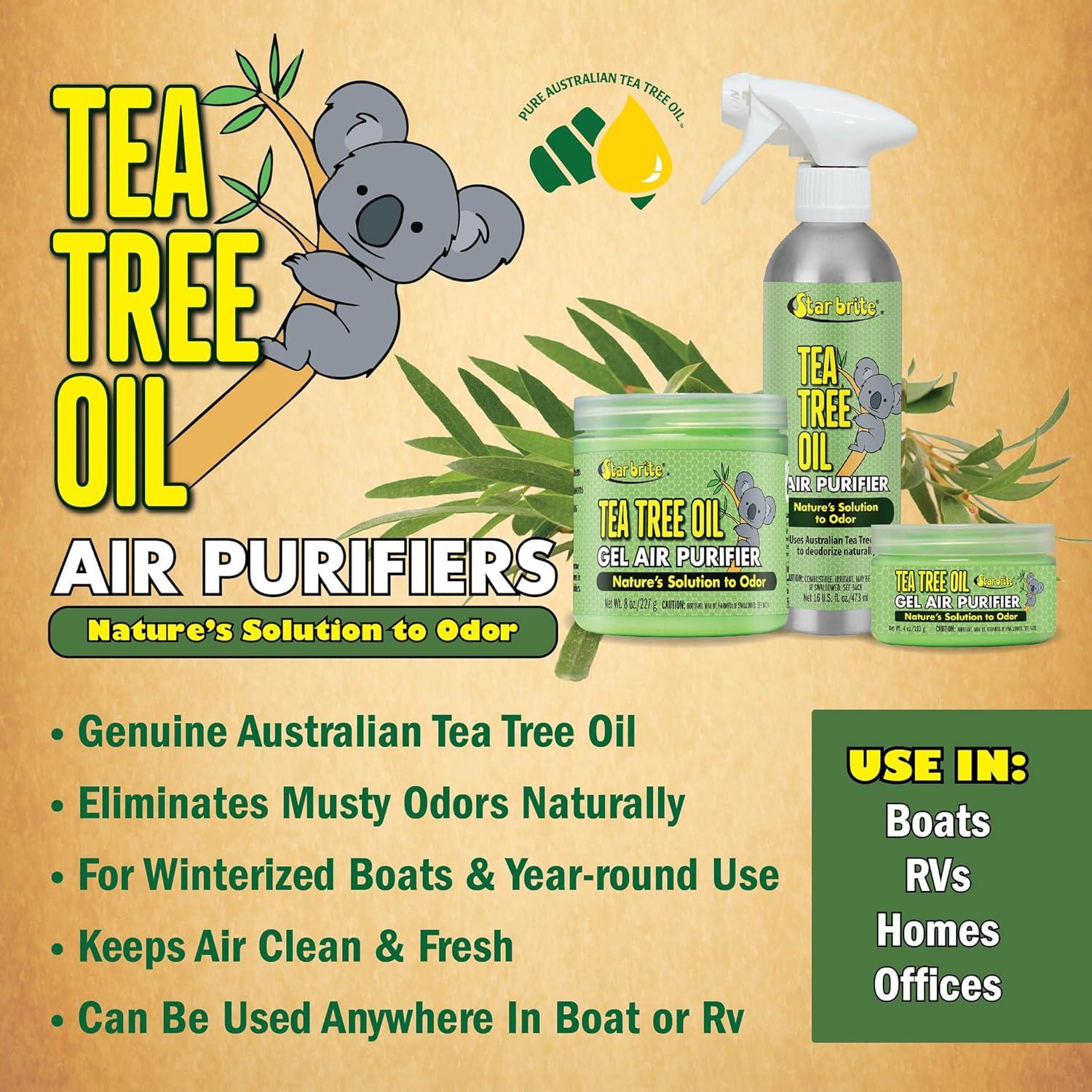 image:imageSTAR BRITE Australian Tea Tree Oil Gel Air Purifier Tub Odor Eliminator for Boats RVs Autos Bathrooms amp Offices96508 8 oz