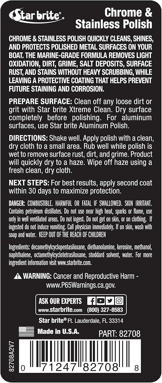 image:imageSTAR BRITE Chrome amp Stainless Polish Marine Grade Formula Protects Against Pitting Salt Deposits Staining amp Rust on Chrome Stainless Steel Copper Tin amp Brass 082708