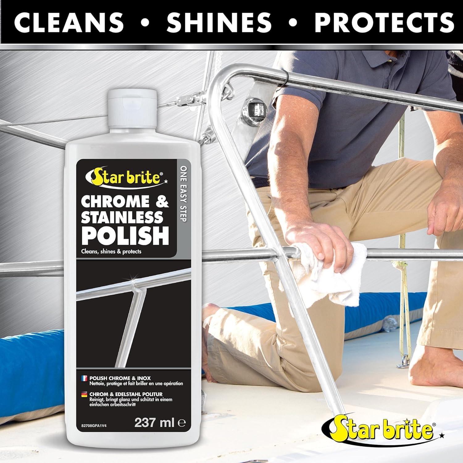 image:imageSTAR BRITE Chrome amp Stainless Polish Marine Grade Formula Protects Against Pitting Salt Deposits Staining amp Rust on Chrome Stainless Steel Copper Tin amp Brass 082708