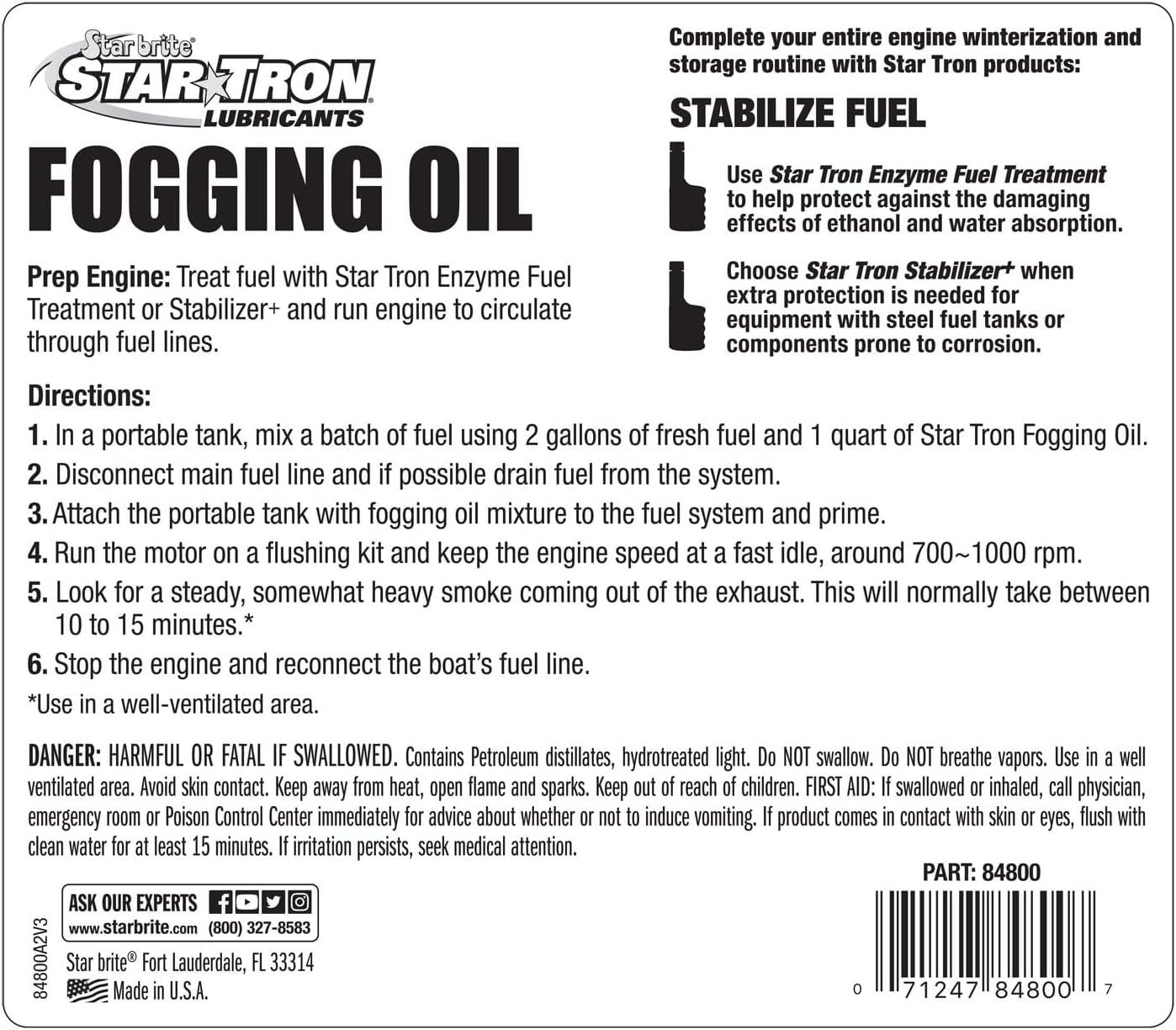 image:imageSTAR BRITE Fogging Oil Professional Grade Maximum Protection for All Engines in Seasonal or LongTerm Storage1 Gallon