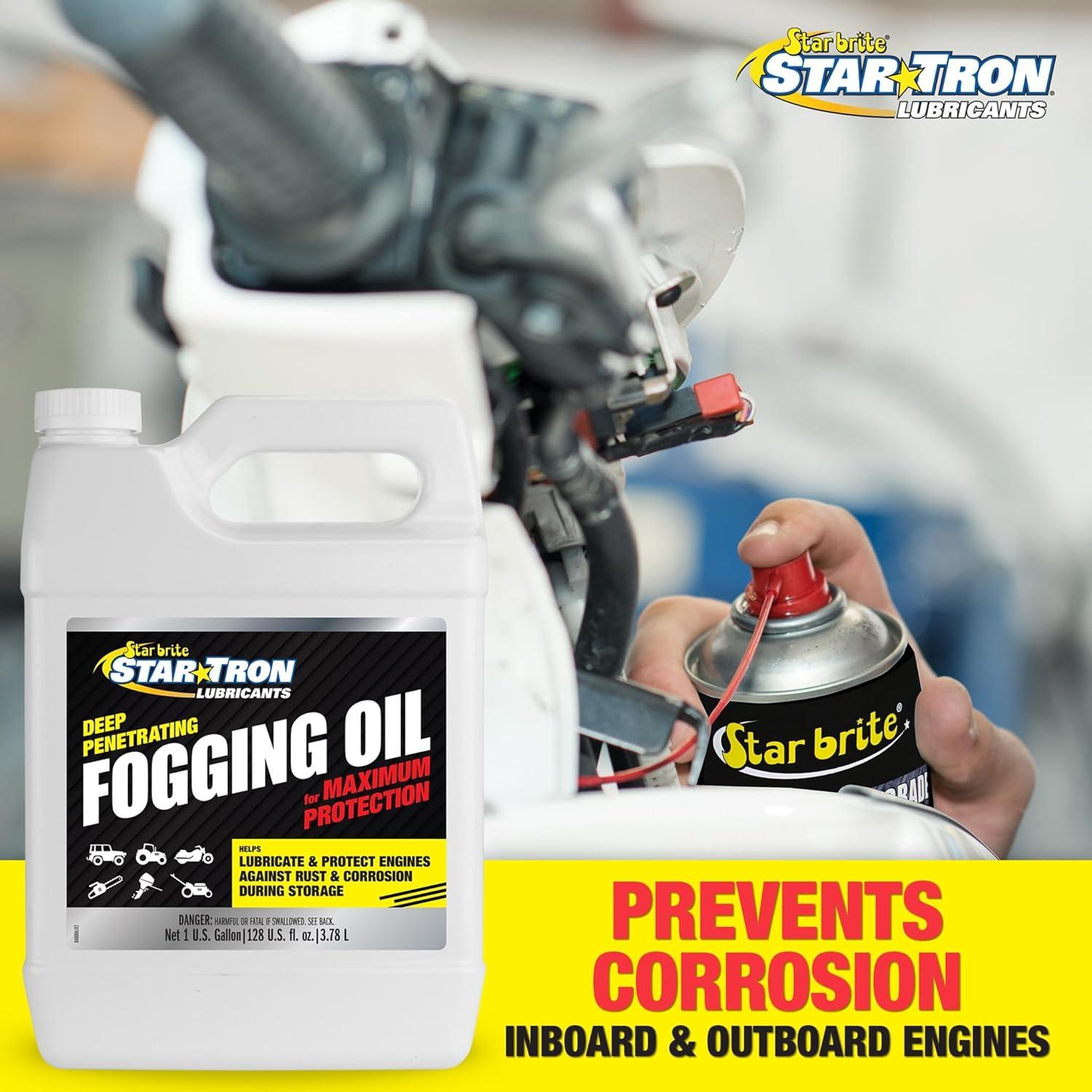 image:imageSTAR BRITE Fogging Oil Professional Grade Maximum Protection for All Engines in Seasonal or LongTerm Storage1 Gallon
