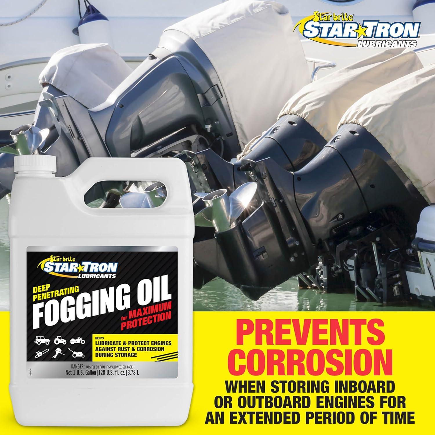 image:imageSTAR BRITE Fogging Oil Professional Grade Maximum Protection for All Engines in Seasonal or LongTerm Storage1 Gallon