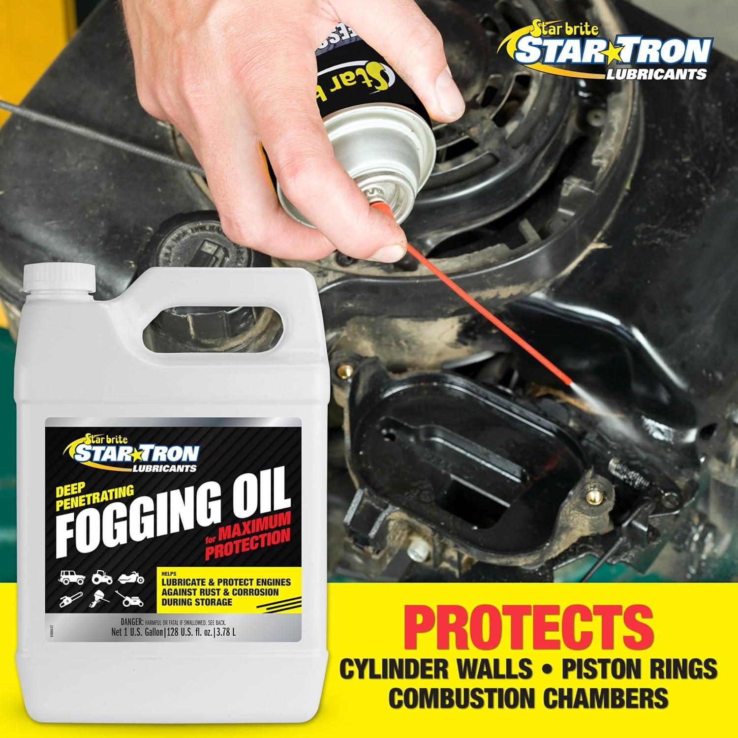 image:imageSTAR BRITE Fogging Oil Professional Grade Maximum Protection for All Engines in Seasonal or LongTerm Storage1 Gallon