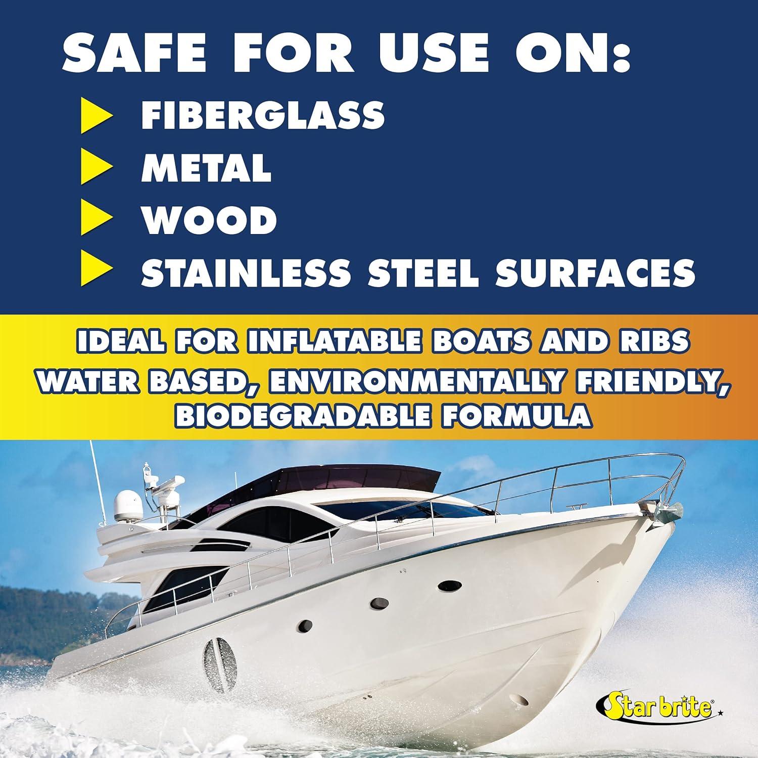 image:imageSTAR BRITE Heavy Duty Boat Bottom Cleaner Remove Tough Deposits Scum Lines amp Rust Stains Quickly amp Easily from Boat Hull Safe for Fiberglass Wood Iron amp Painted Surface32 oz