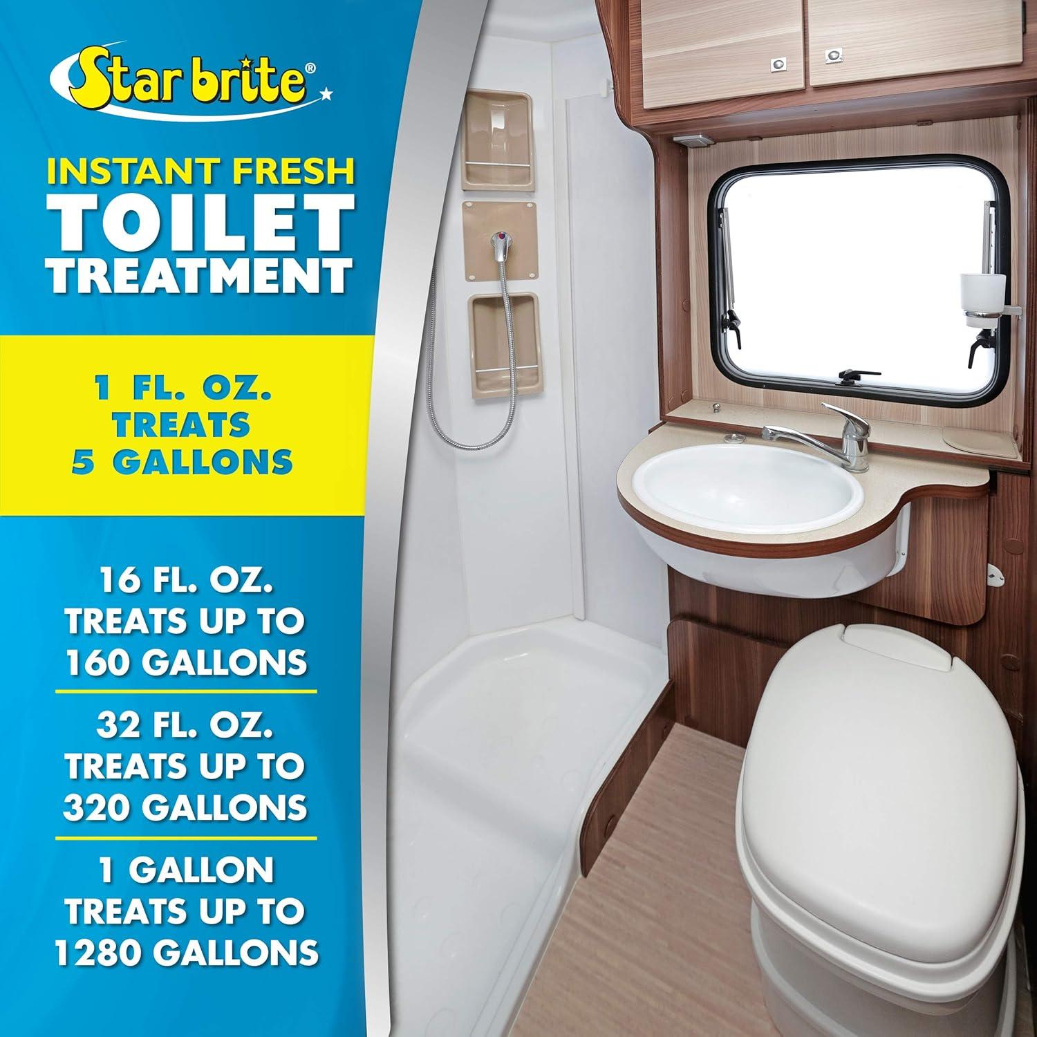 image:imageSTAR BRITE Instant Fresh Toilet Treatment Concentrate Eliminates amp Prevents Holding Tank Odors Biodegradable Lemon Scent 16 OZ 071716Lemon