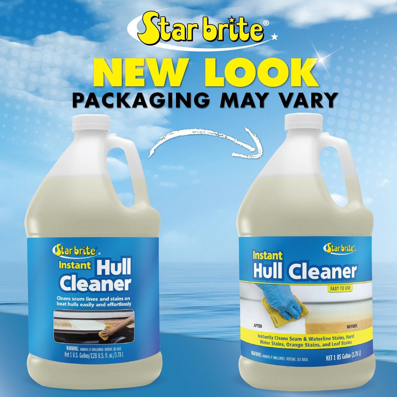image:imageSTAR BRITE Instant Hull Cleaner Easily Remove Stains Scum Lines amp Grime for Boat Hulls Fiberglass Plastic amp Painted Surfaces Wipe On Rinse Off Formula 32 Ounces 081732128 Oz Gallon