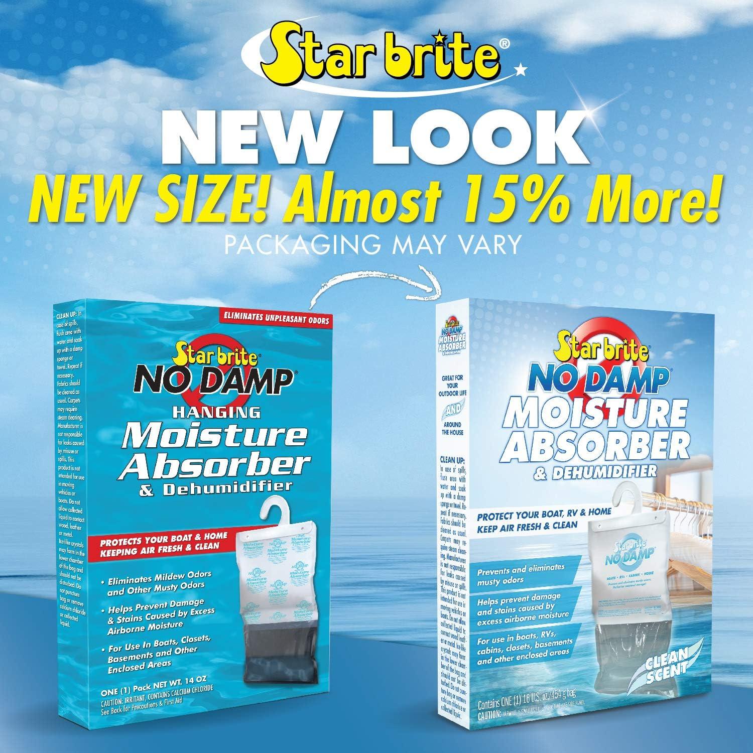 image:imageSTAR BRITE No Damp Moisture Absorber amp Dehumidifier Simple Portable Humidity Control for Boats RVs Seasonal Homes amp More Prevent Musty Odor amp Moisture Damage16 Hanging Bag