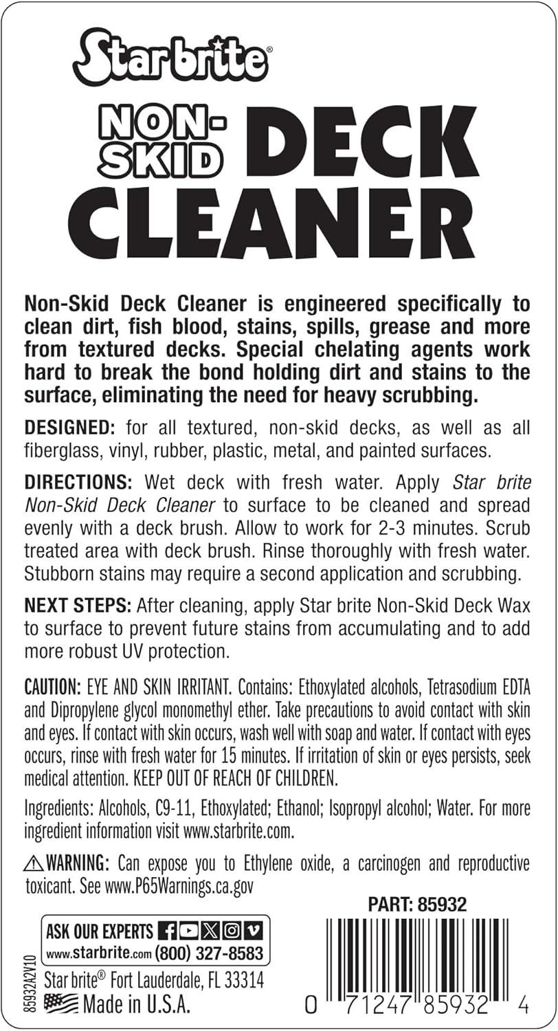 image:imageSTAR BRITE NonSkid Deck Cleaner amp Protectant Ultimate Boat Deck Wash Protects Against Future Stains amp UV Ideal for Fiberglass Vinyl Plastic Painted amp Metal Surfaces32 OZ Quart