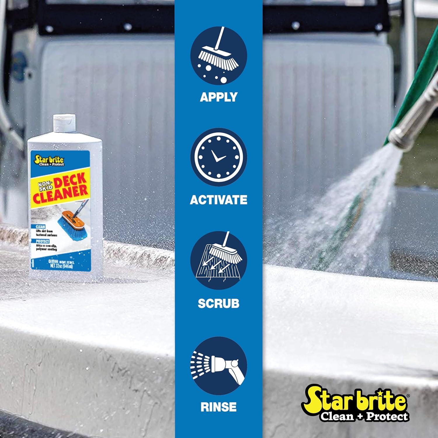 image:imageSTAR BRITE NonSkid Deck Cleaner amp Protectant Ultimate Boat Deck Wash Protects Against Future Stains amp UV Ideal for Fiberglass Vinyl Plastic Painted amp Metal Surfaces32 OZ Quart