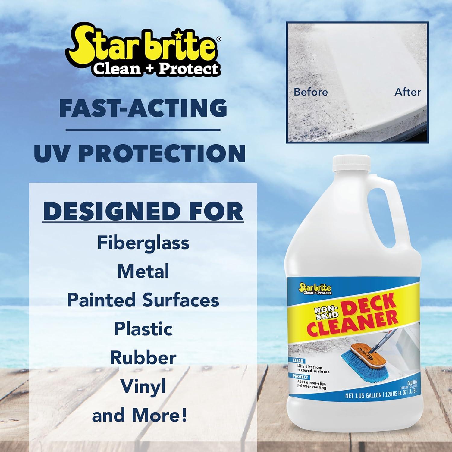 image:imageSTAR BRITE NonSkid Deck Cleaner amp Protectant Ultimate Boat Deck Wash Protects Against Future Stains amp UV Ideal for Fiberglass Vinyl Plastic Painted amp Metal Surfaces128 OZ Gallon