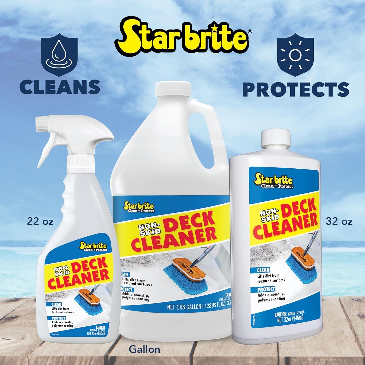image:imageSTAR BRITE NonSkid Deck Cleaner amp Protectant Ultimate Boat Deck Wash Protects Against Future Stains amp UV Ideal for Fiberglass Vinyl Plastic Painted amp Metal Surfaces32 OZ Quart