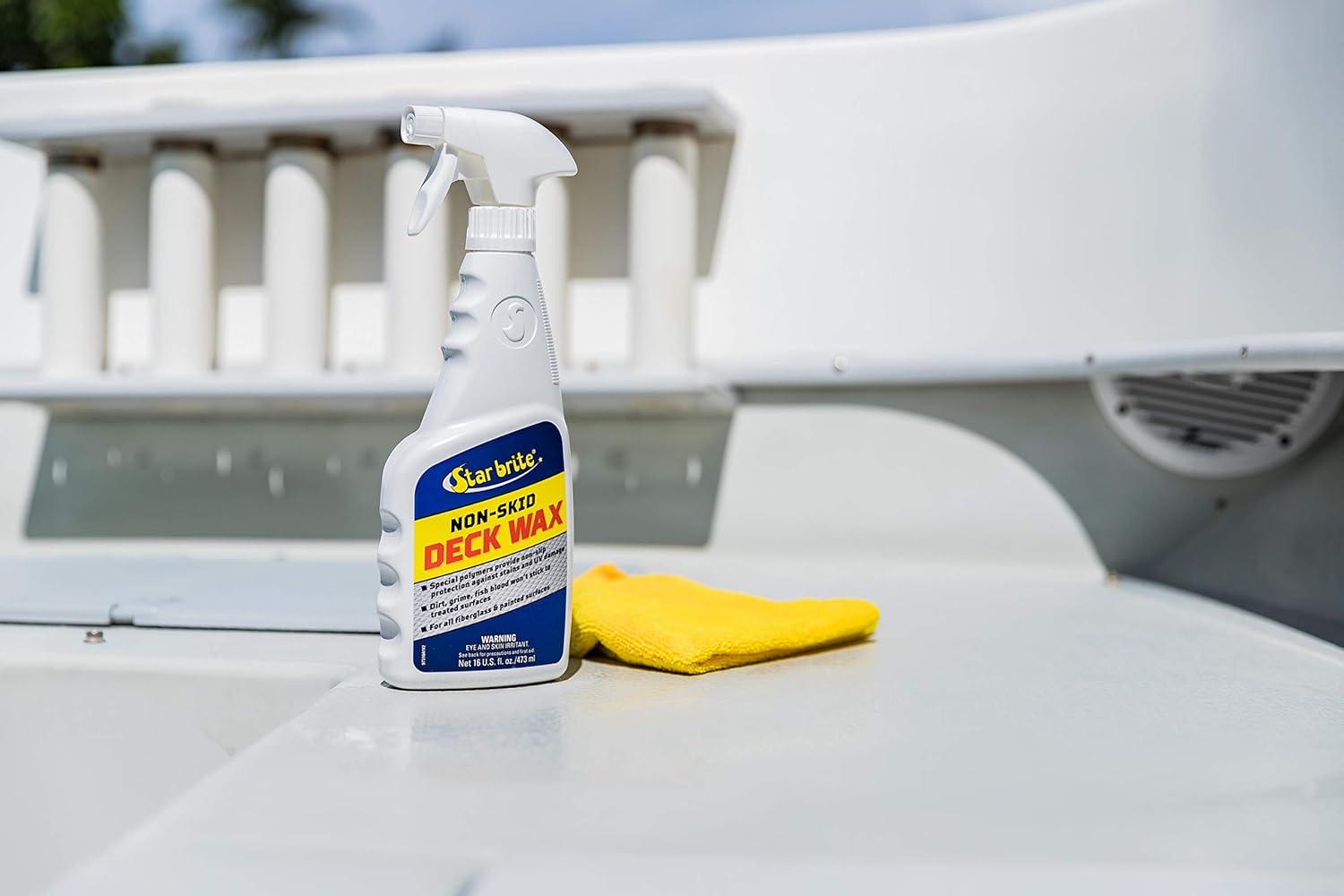 image:imageSTAR BRITE NonSkid Deck Wax Spray Essential for NonSlip Stain amp UV Damage Protection Ideal Boat Deck Solution 16 OZ 097316