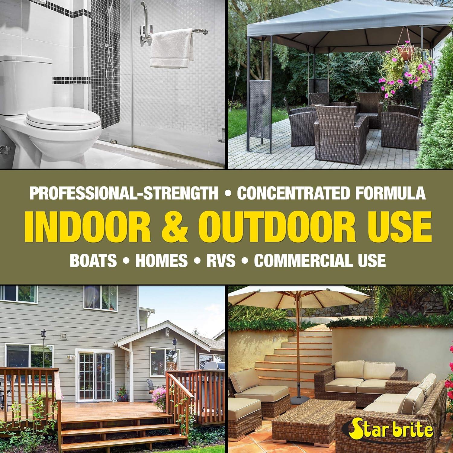 image:imageSTAR BRITE Outdoor Collection All Surface Mold Stain amp Mildew Stain Remover Spray Cleans amp Removes Stains on Contact 32 OZ Spray 054432128 OZ Stain Remover