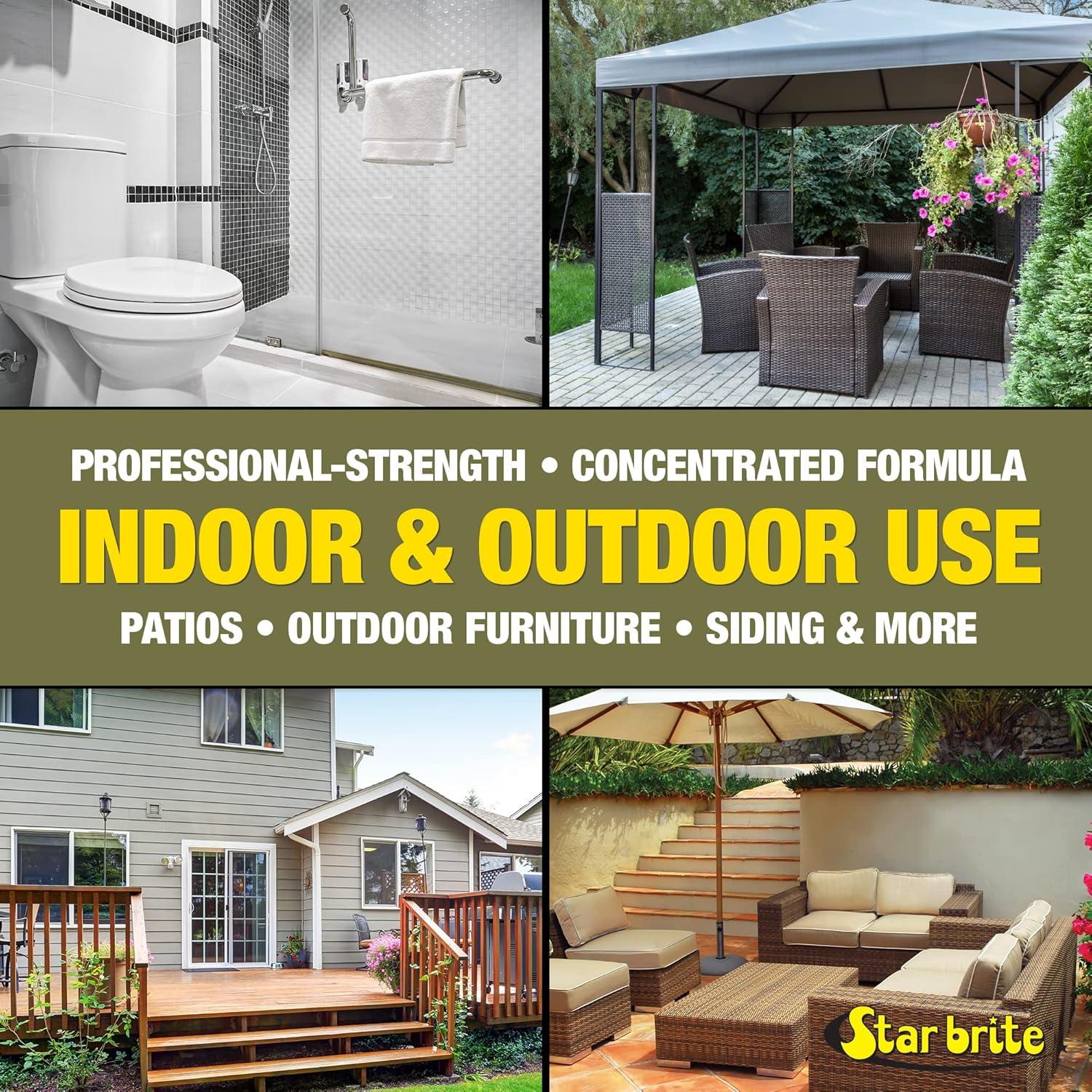 image:imageSTAR BRITE Outdoor Collection All Surface Mold Stain amp Mildew Stain Remover Spray Cleans amp Removes Stains on Contact 32 OZ Spray 05443232 OZ Stain Remover