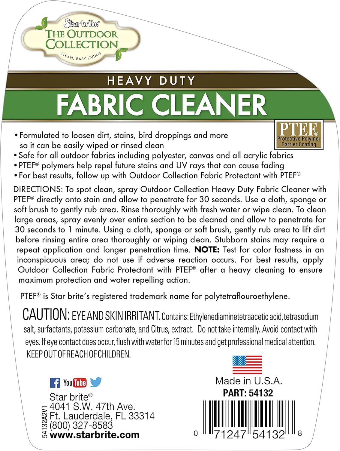image:imageSTAR BRITE Outdoor Collection Fabric Cleaner Spray Ultimate Stain Remover for Outdoor amp Patio Fabrics 32 OZ 054132STAR BRITE