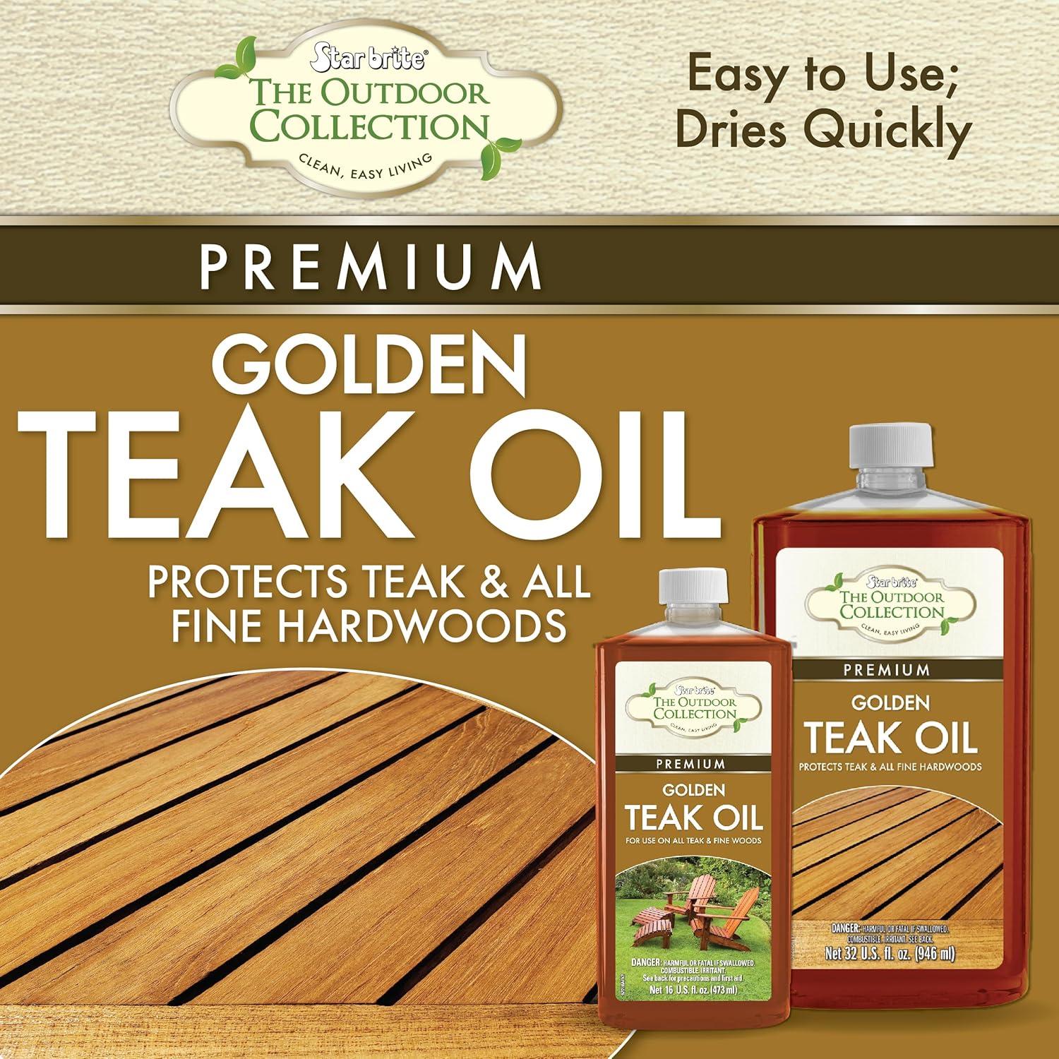 image:imageSTAR BRITE Outdoor Collection Teak Cleaner amp Brightener OneStep Teak Restorer Renew Clean amp Brighten Weathered Gray Teak Prepares Wood for Oiling or Refinishing 16 OZ 52416Complete Kit