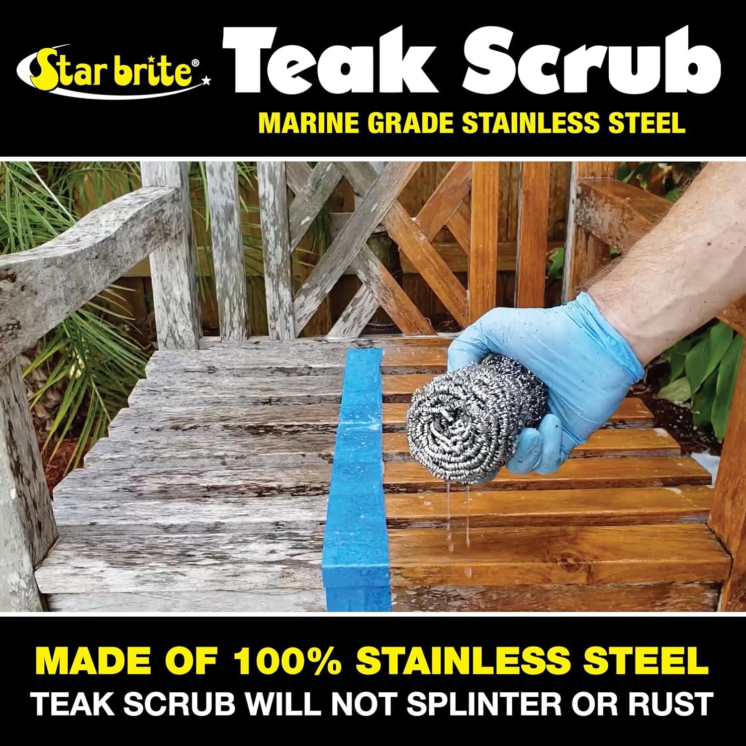 image:imageSTAR BRITE Outdoor Collection Teak Cleaner amp Brightener OneStep Teak Restorer Renew Clean amp Brighten Weathered Gray Teak Prepares Wood for Oiling or Refinishing 16 OZ 52416Complete Kit