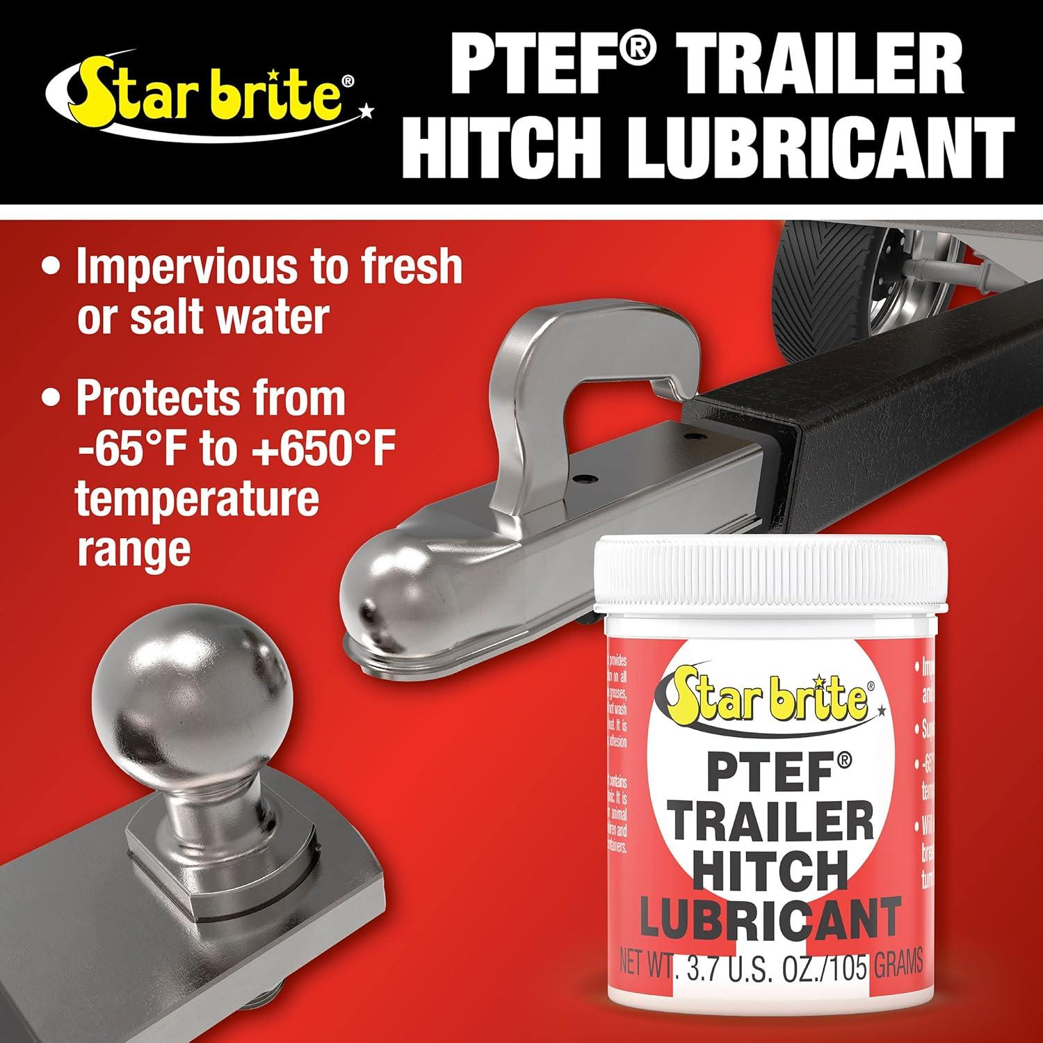 image:imageSTAR BRITE PTEF Trailer Hitch Lubricant AllWeather Protection for Trailer Hitches Rust amp Corrosion Resistant Super Adhesion amp HighTemperature Stability 4 OZ 085804