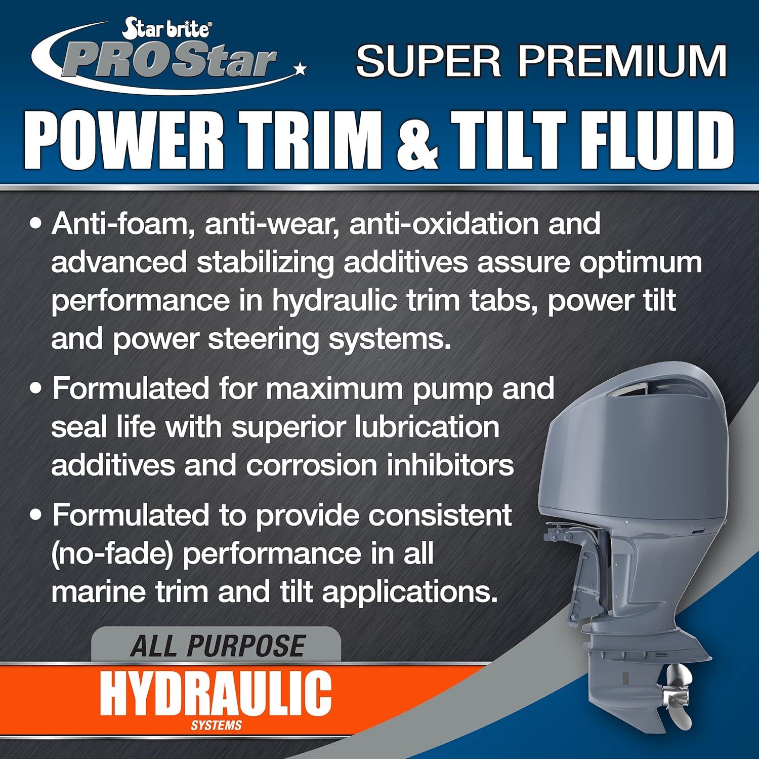 image:imageSTAR BRITE Power Trim amp Tilt Fluid Formulated for Maximum Pump and Seal Life With Special AntiWear AntiFoam Additives Superior Lubrication Additives and Corrosion Inhibitors10 Oz