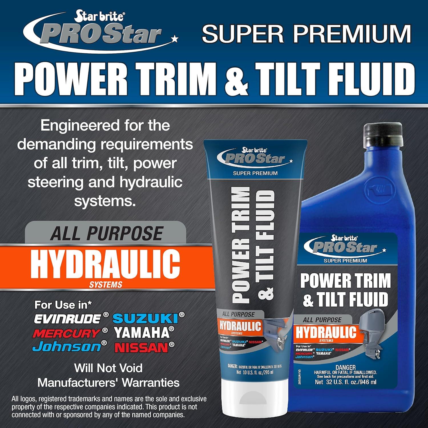 image:imageSTAR BRITE Power Trim amp Tilt Fluid Formulated for Maximum Pump and Seal Life With Special AntiWear AntiFoam Additives Superior Lubrication Additives and Corrosion Inhibitors10 Oz