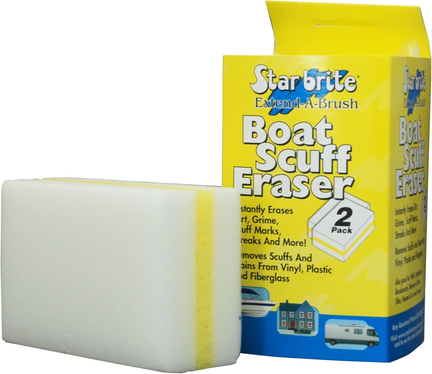 image:imageSTAR BRITE Premium Brush Combo Comes With Heavy Duty Extending 3 6 Handle with 8 Synthetic Wood Brush Boat Hook Attachment Bonus ExtrasBlue Medium