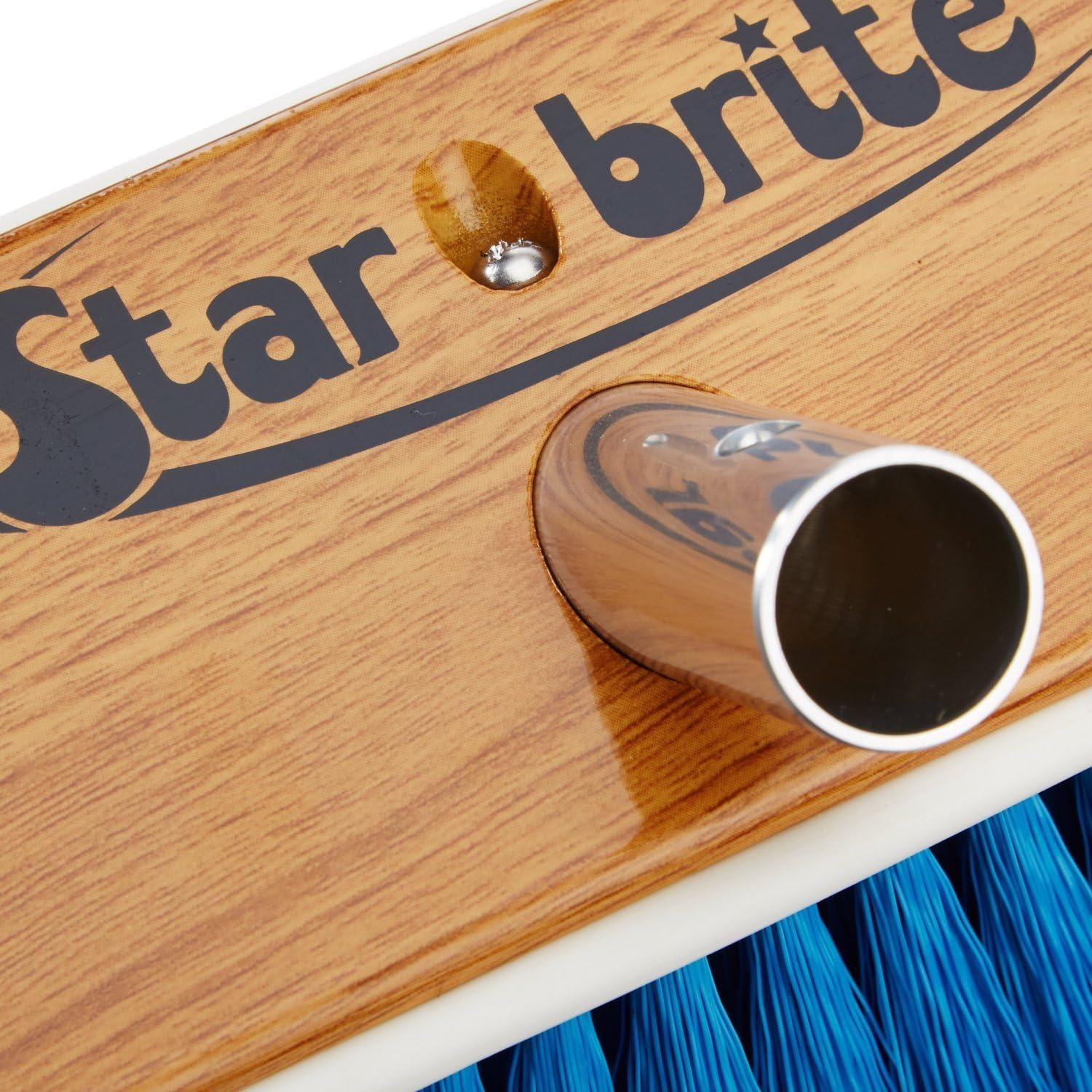 image:imageSTAR BRITE Premium Brush Combo Comes With Heavy Duty Extending 3 6 Handle with 8 Synthetic Wood Brush Boat Hook Attachment Bonus ExtrasBlue Medium